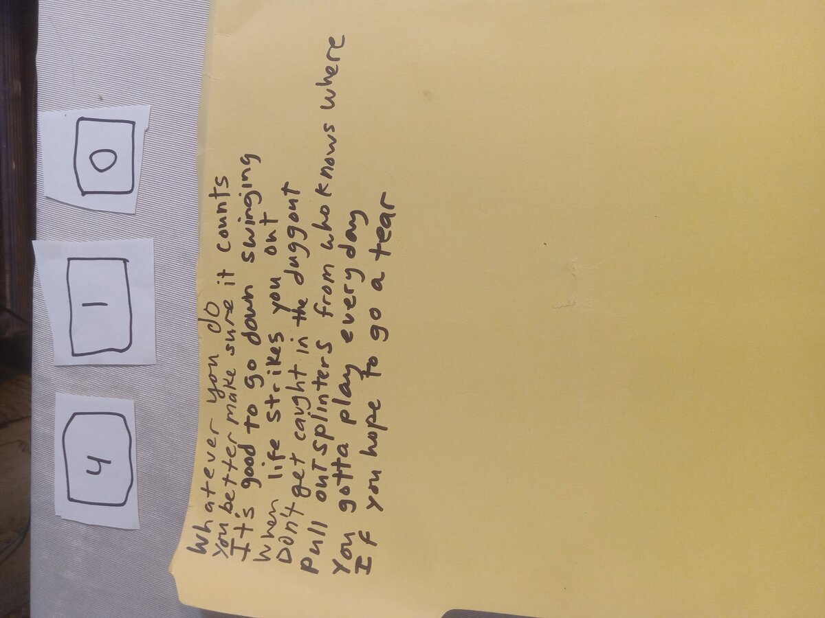 Item 410 — Whatever you do (You better make sure it counts), picture 1 of 2