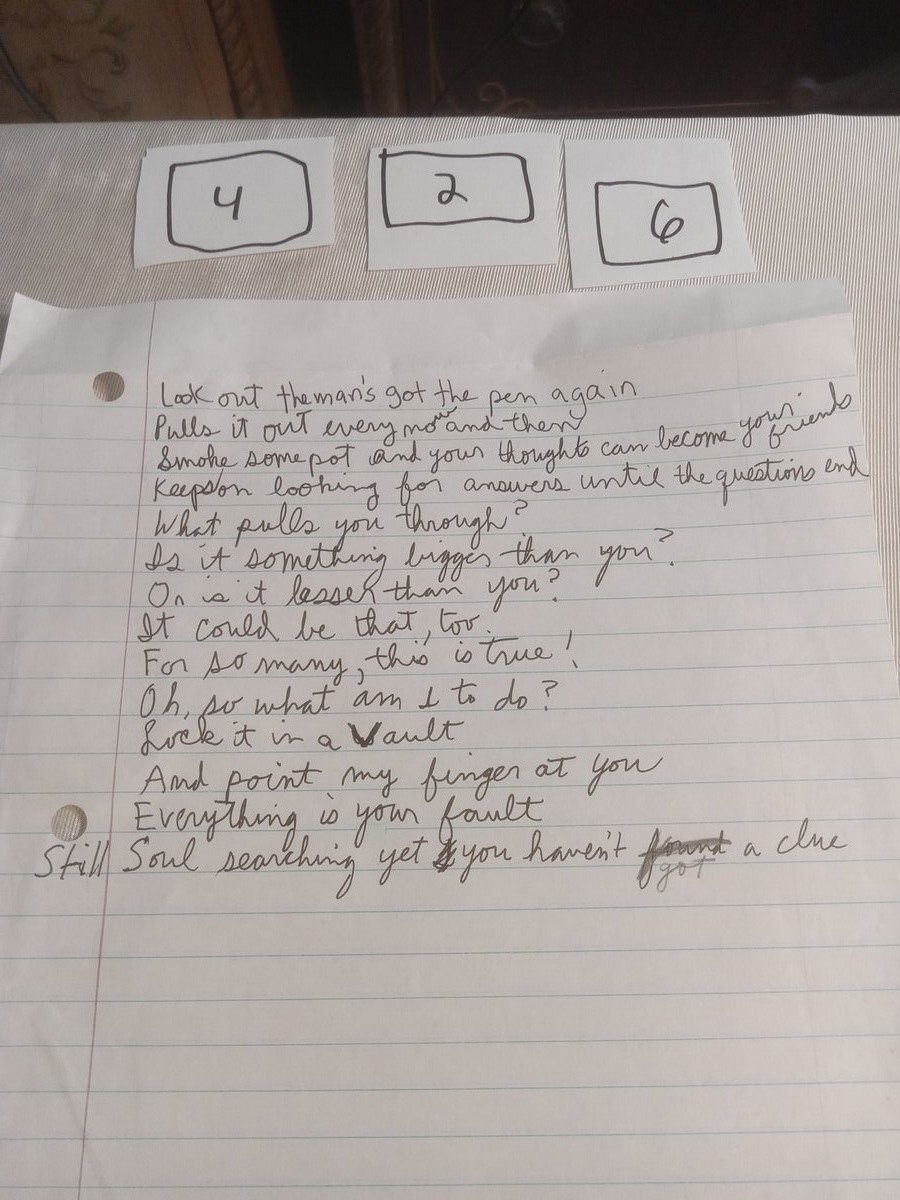 Item 426 — Look Out the Man's Got the Pen Again, picture 1 of 1
