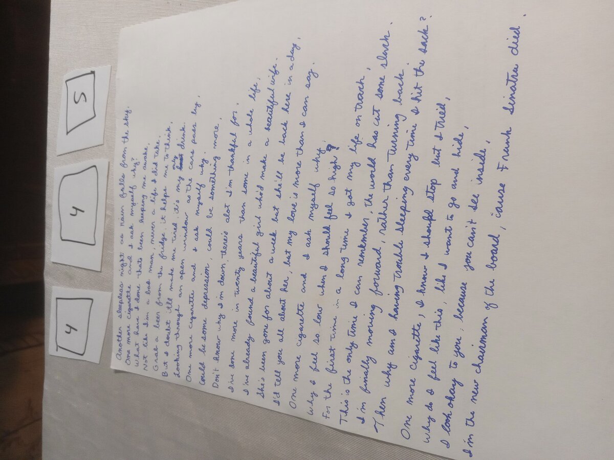 Item 445 — Another Sleepless Night as Rain Falls From the Sky, picture 1 of 1