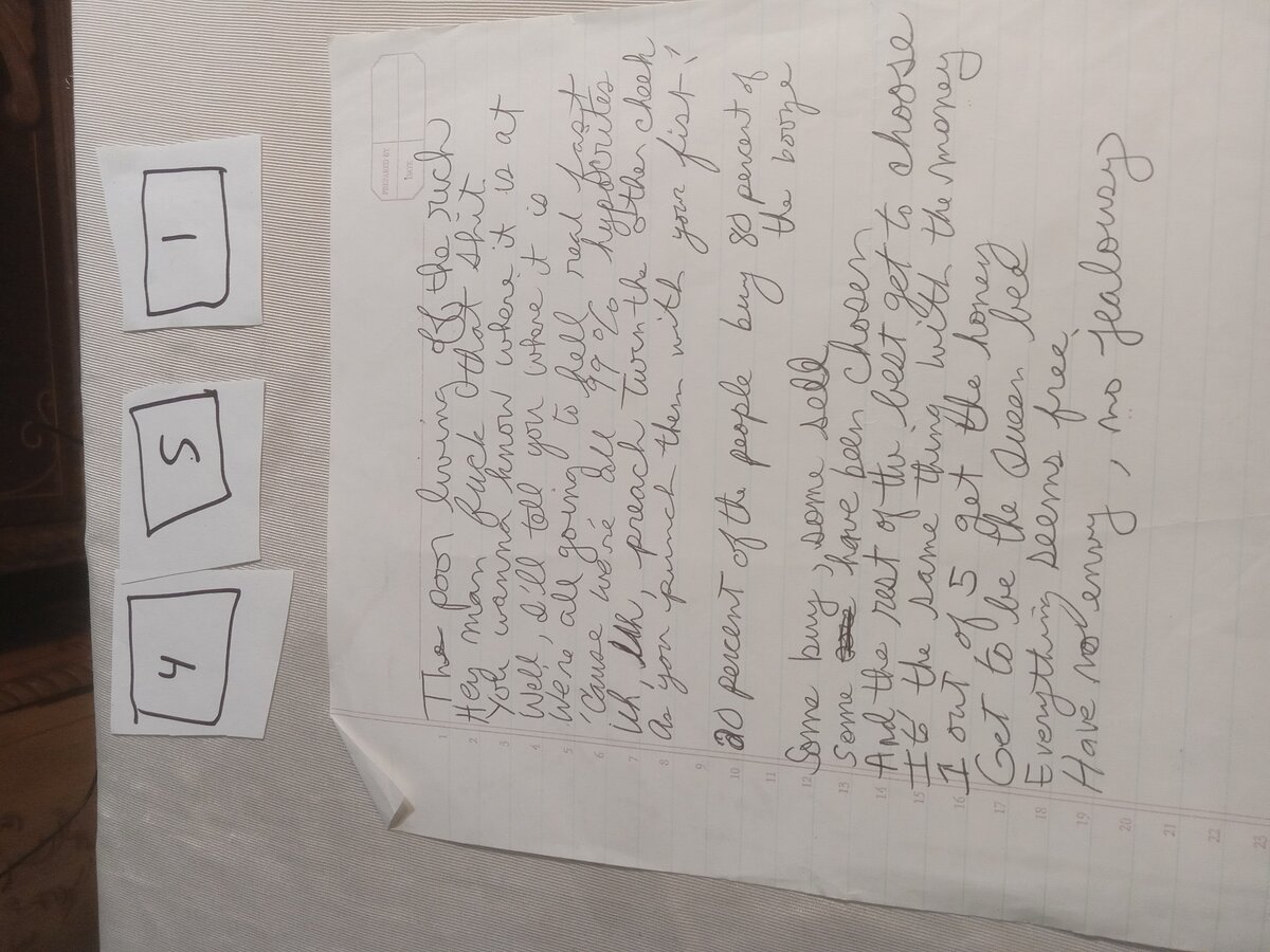 Item 451 — The poor living off the rich, picture 1 of 1