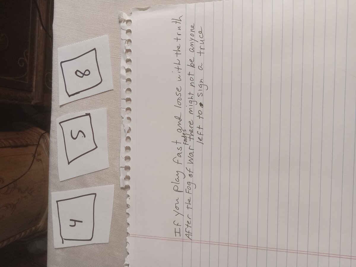 Item 458 — If you play fast and loose with the truth, picture 1 of 1