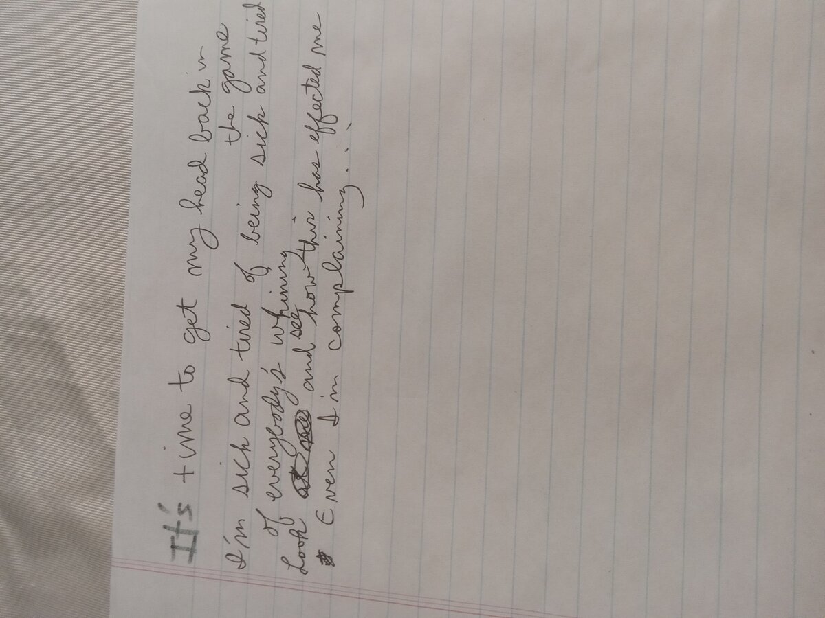 Item 926 — It's time to get my head back in the game, picture 2 of 2