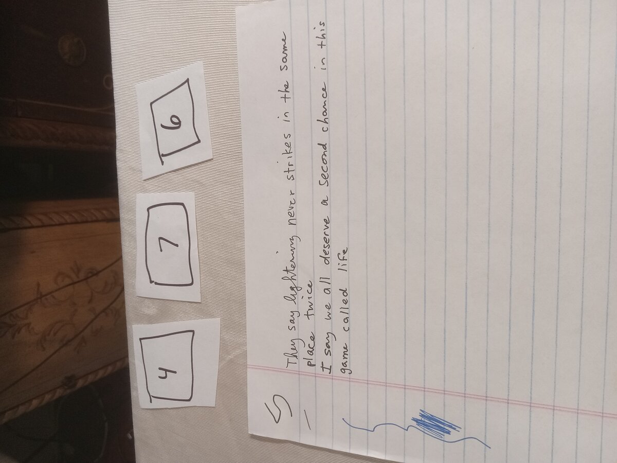 Item 476 — They say lightening never strikes in the same place twice, picture 1 of 1