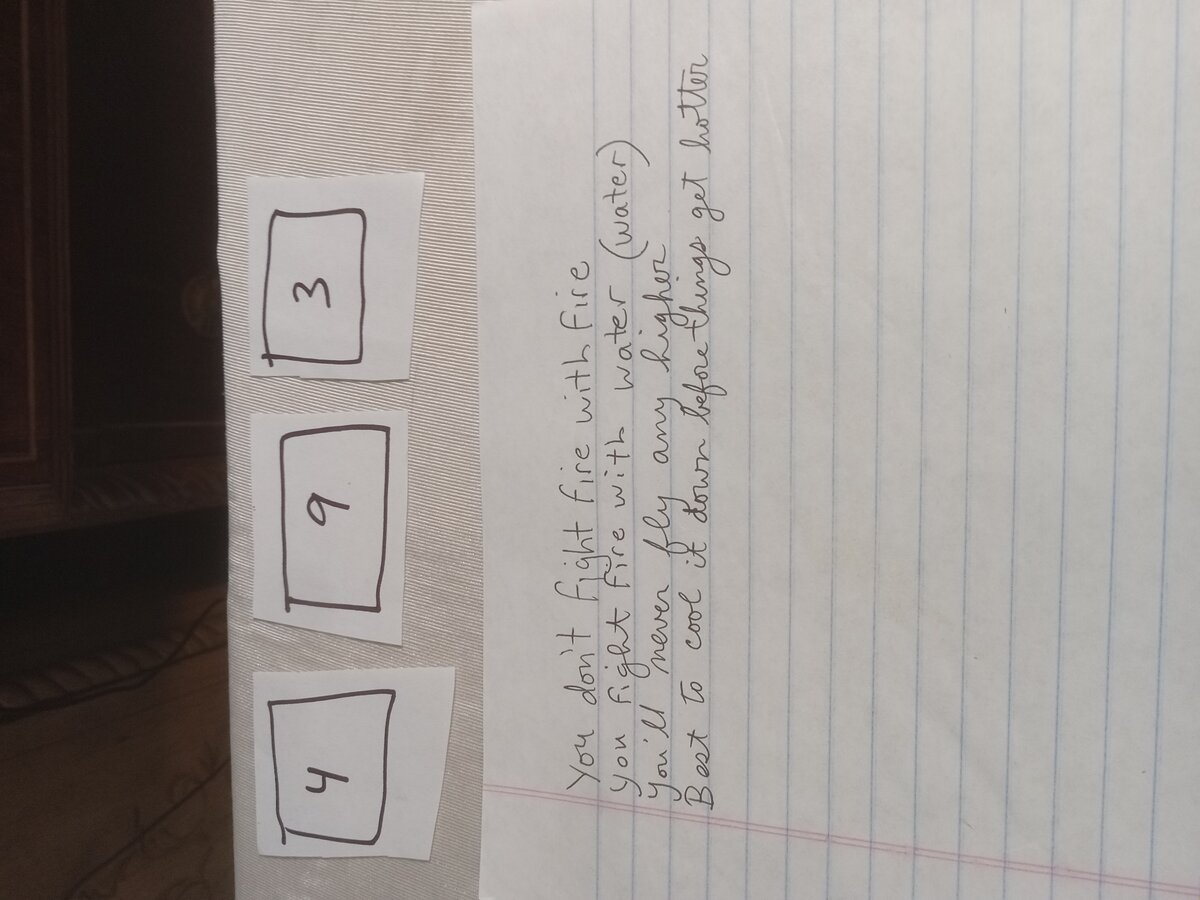 Item 493 — You Don't Fight Fire With Fire, picture 1 of 2