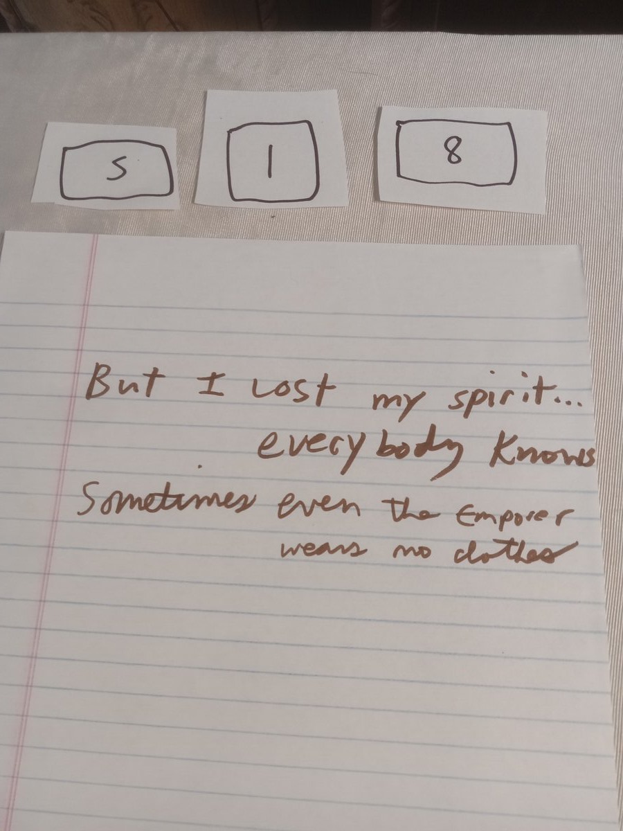Item 518 — But I lost my spirit..., picture 1 of 5
