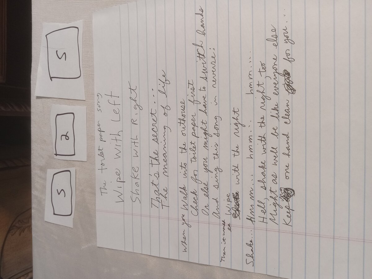 Item 525 — The toilet paper song, picture 1 of 2