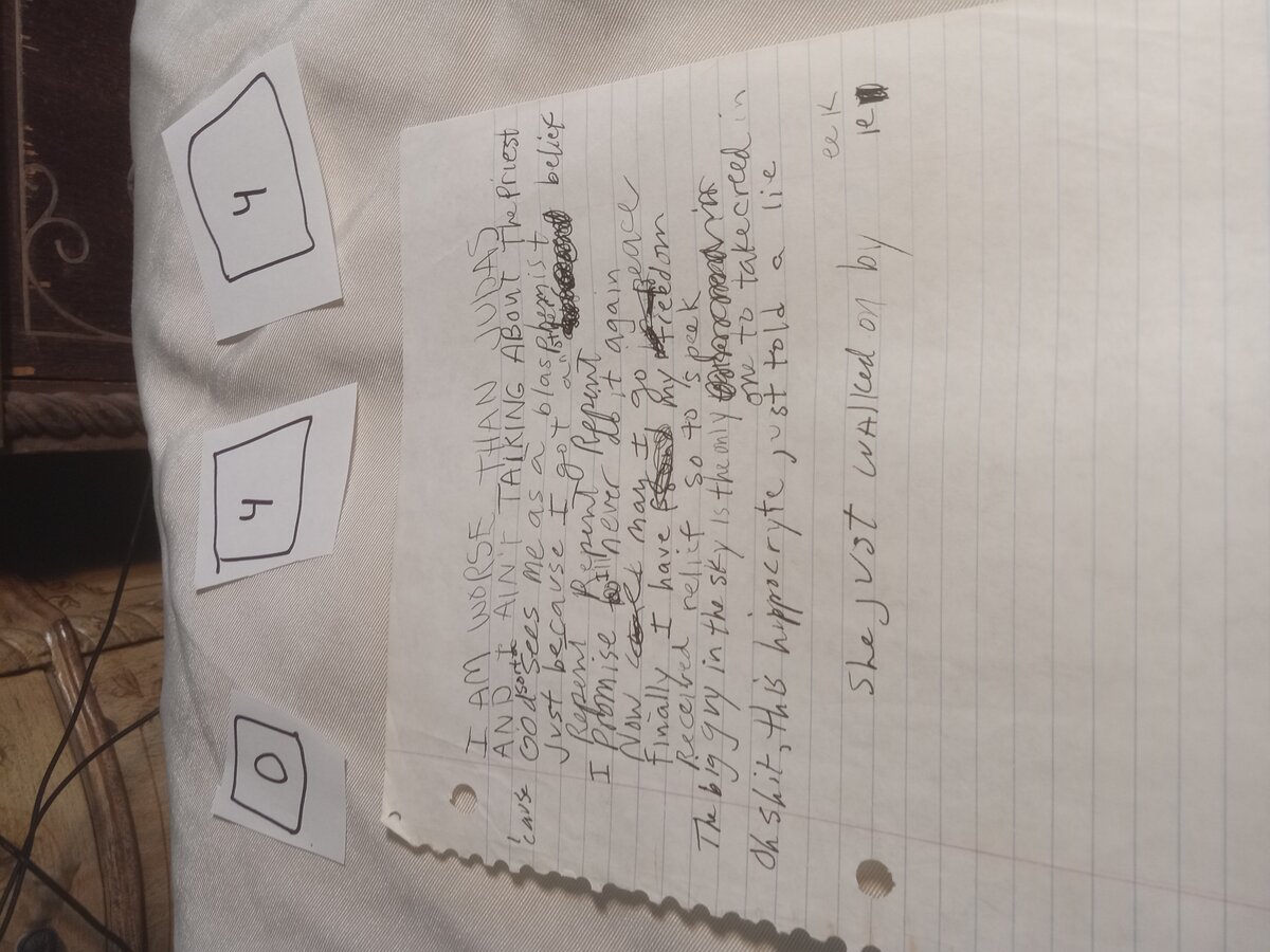 Item 44 — I AM WORSE THAN JUDAS, picture 1 of 1