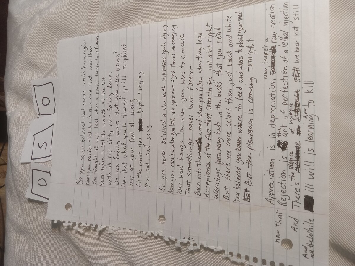 Item 50 — So you never believed that candle would burn again, picture 1 of 1