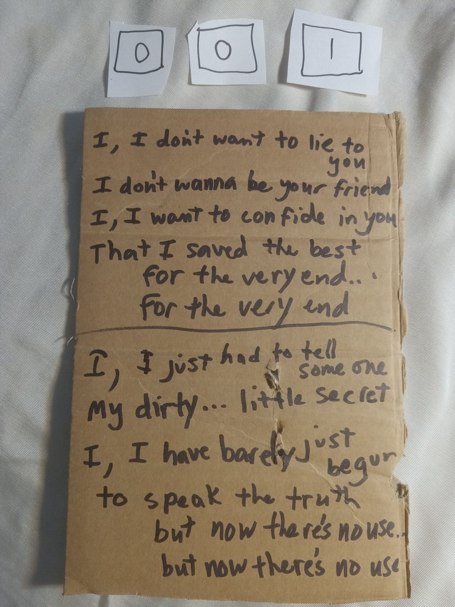 Item 1 — I, I dont want to lie to, picture 1 of 1