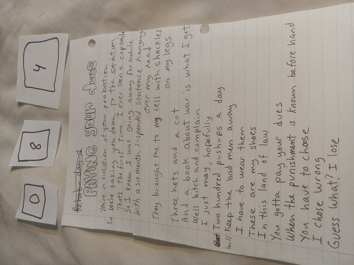Item 84 — PAYING YOUR DUES, picture 1 of 1