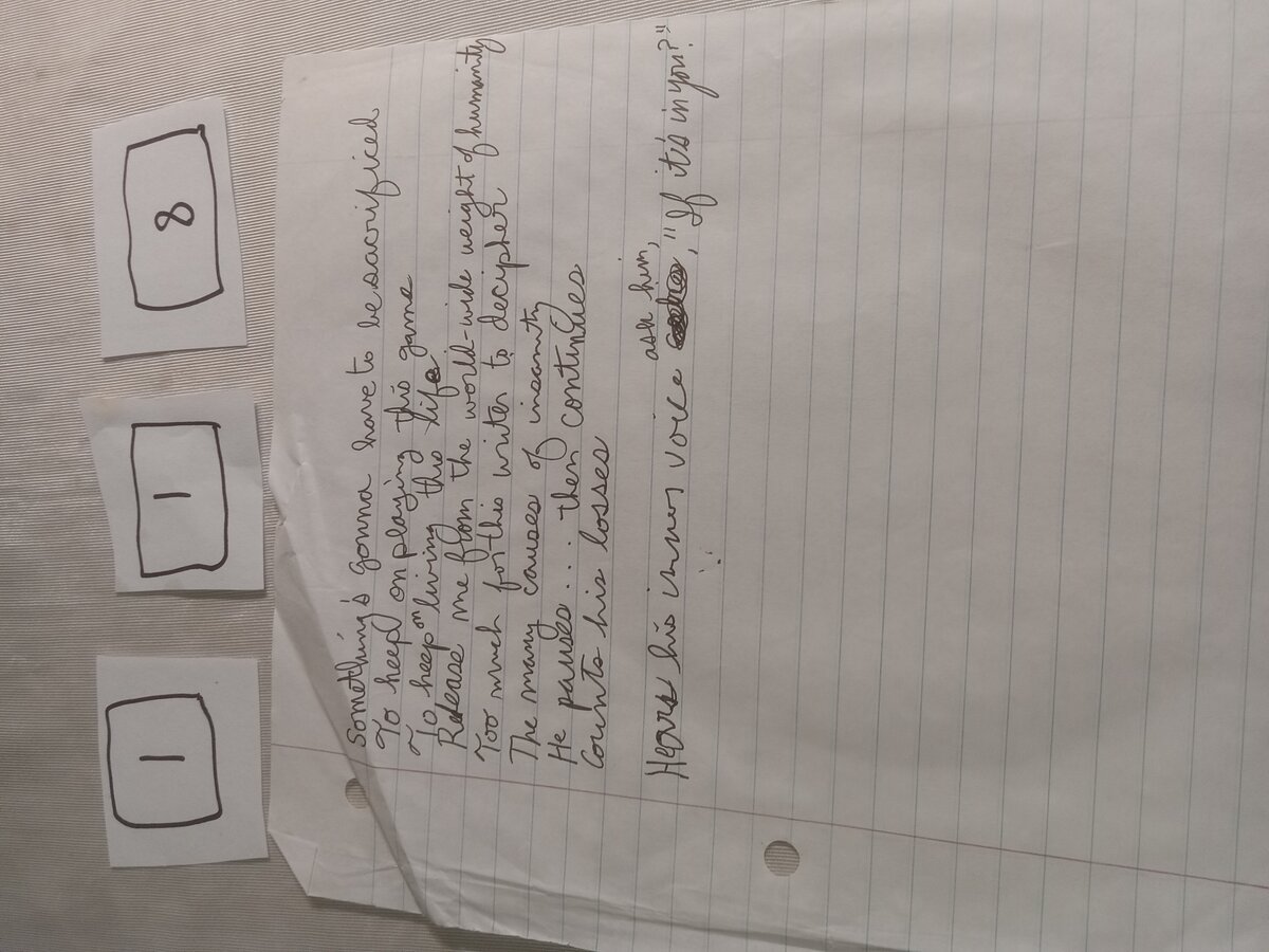 Item 118 — Something's Gonna Have To Be Sacrificed, picture 1 of 1