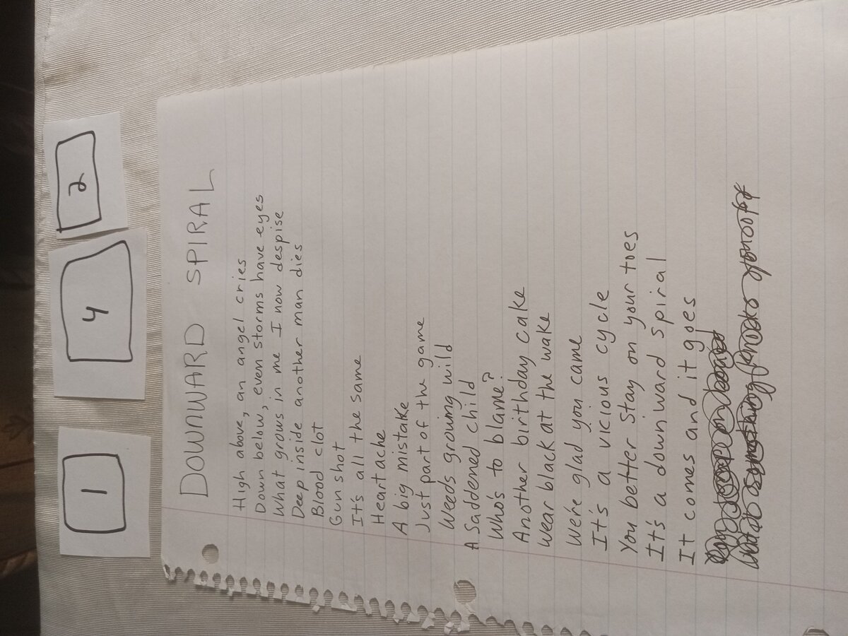 Item 142 — DOWNWARD SPIRAL, picture 1 of 1