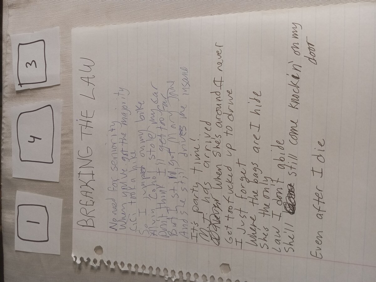 Item 143 — BREAKING THE LAW, picture 1 of 1
