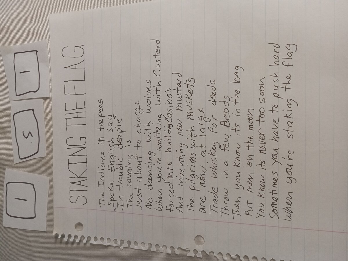 Item 151 — STAKING THE FLAG, picture 1 of 1
