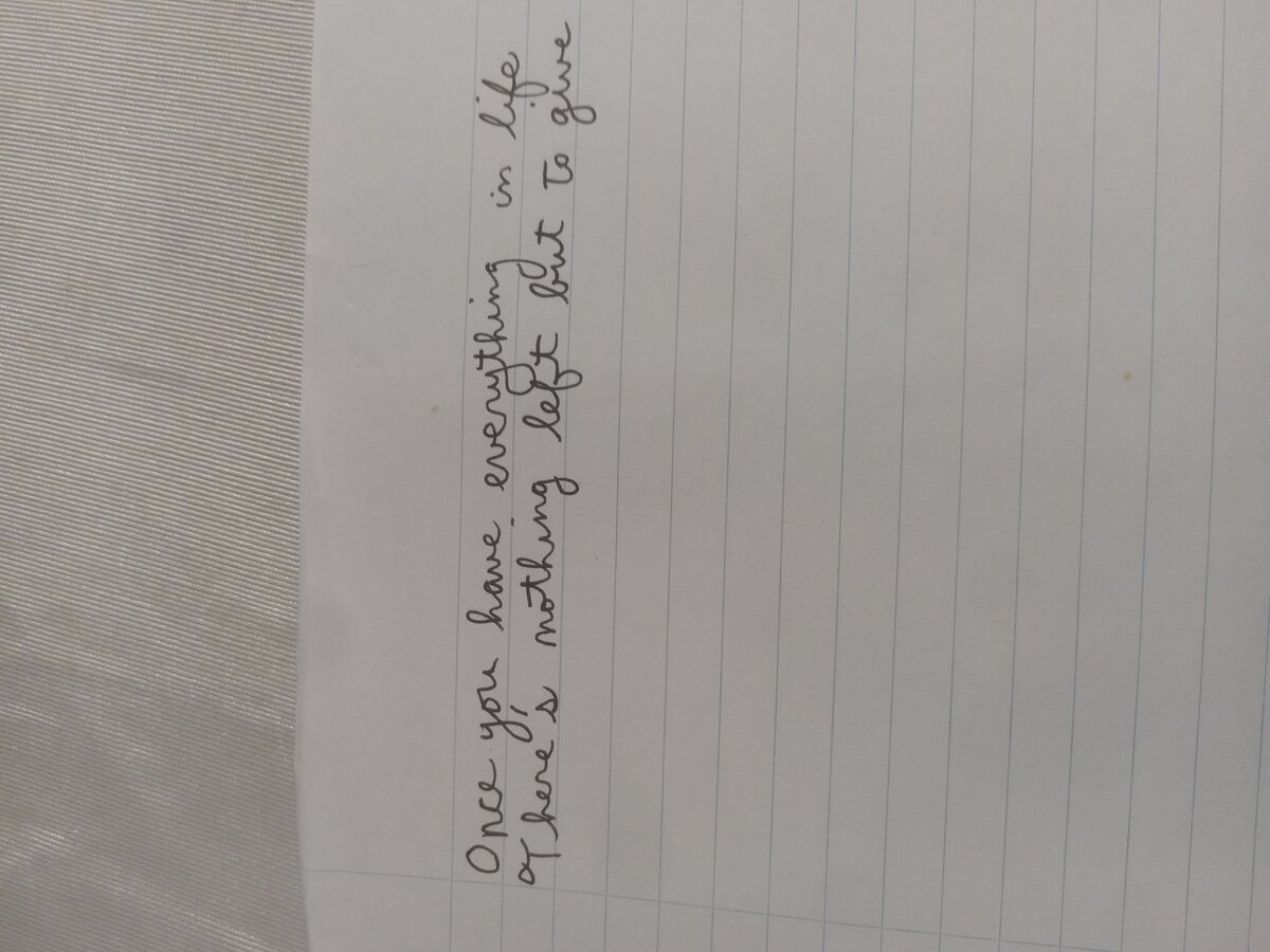 Item 860 — Once you have everything in life, picture 2 of 2