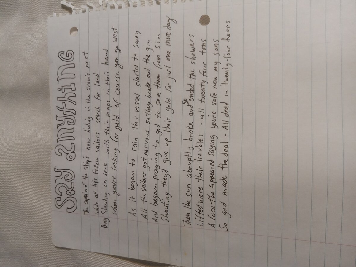 Item 543 — Say anything, picture 2 of 2