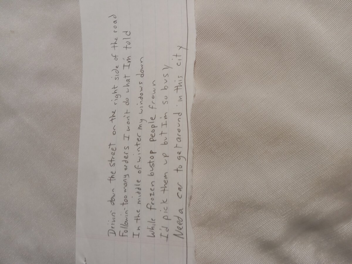 Item 1056 — Drivin' down the street on the right side of the road, picture 2 of 2