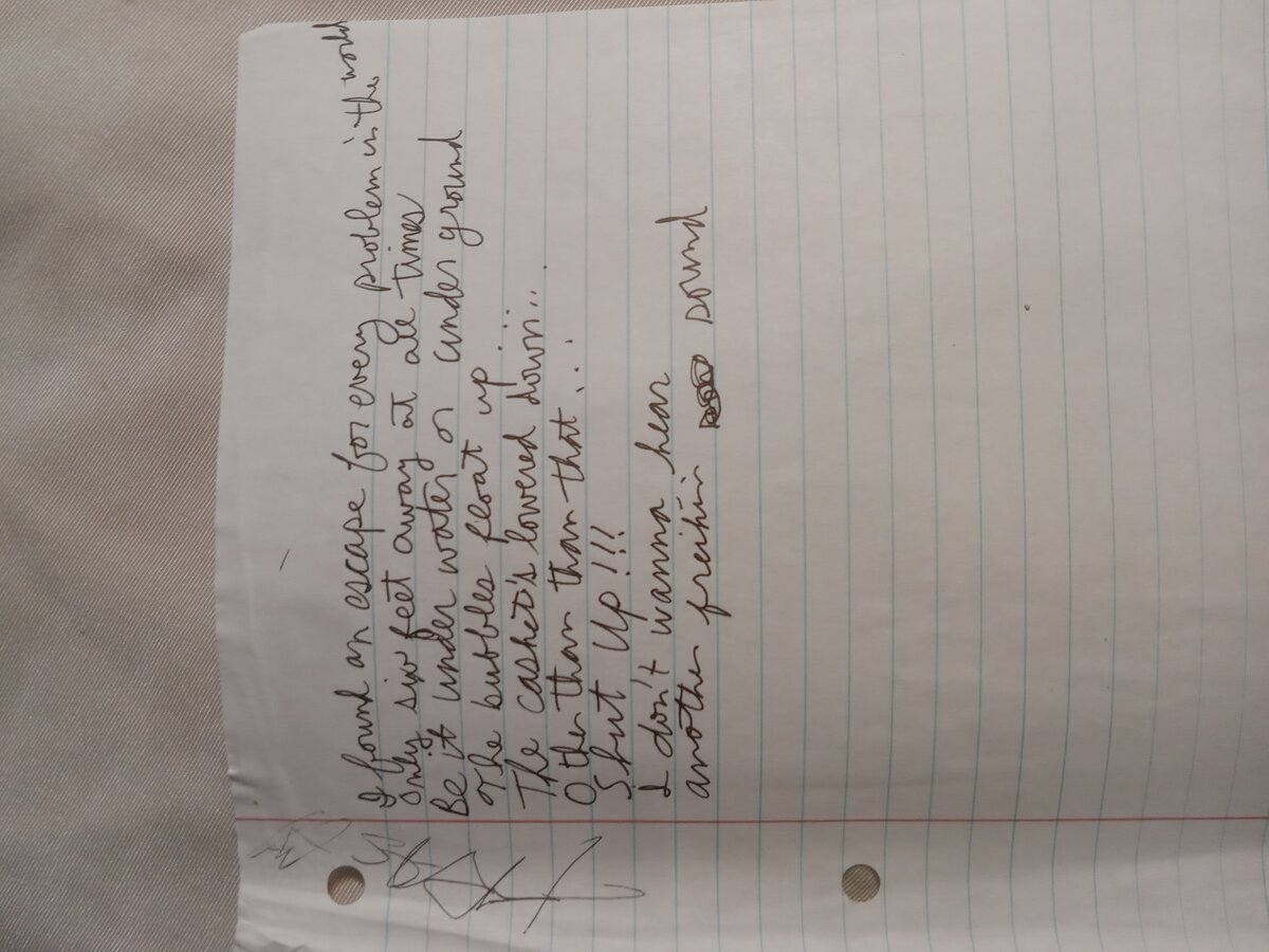 Item 728 — I found an escape for every problem in the world, picture 2 of 2