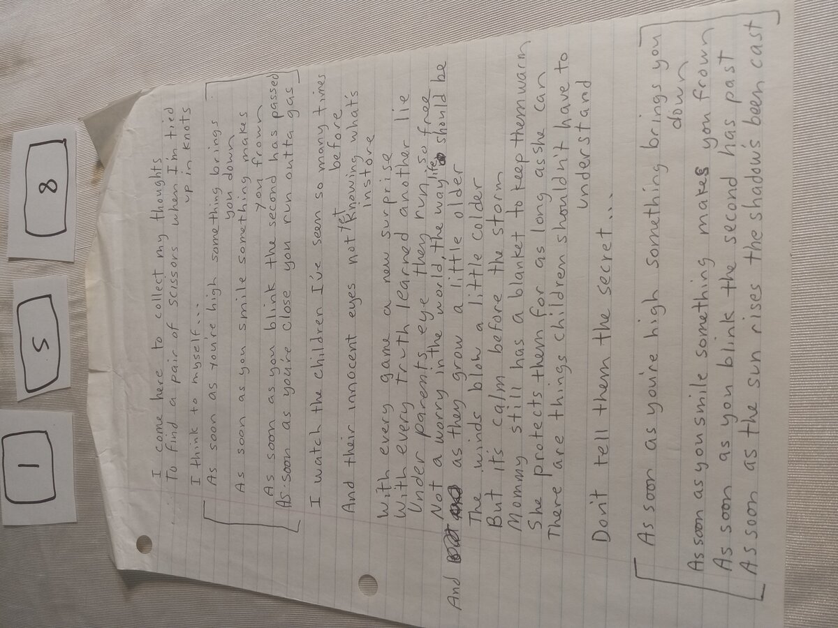 Item 158 — I come here to collect my thoughts, picture 1 of 1