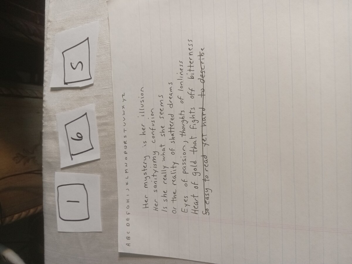 Item 165 — Her mystery is her illusion, picture 1 of 1
