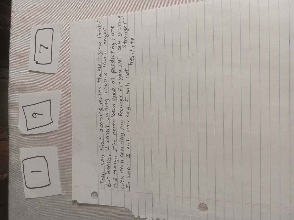 Item 197 — They say that absence makes the heart grow fonder, picture 1 of 1