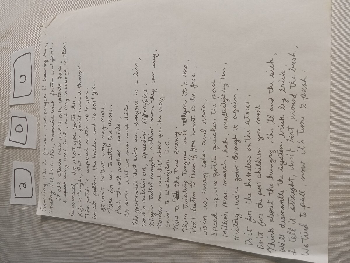 Item 200 — Some day I'll be famous, and everyone'll know my name, picture 1 of 2