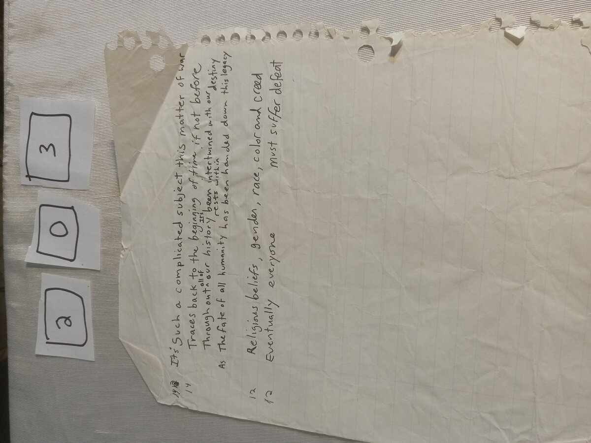 Item 203 — It's Such A Complicated Subject This Matter Of War, picture 1 of 1