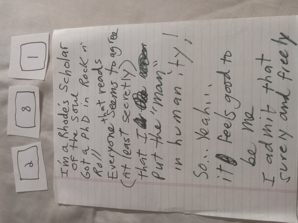 Item 281 — I'm a Rhode's Scholar of the soul, picture 2 of 3
