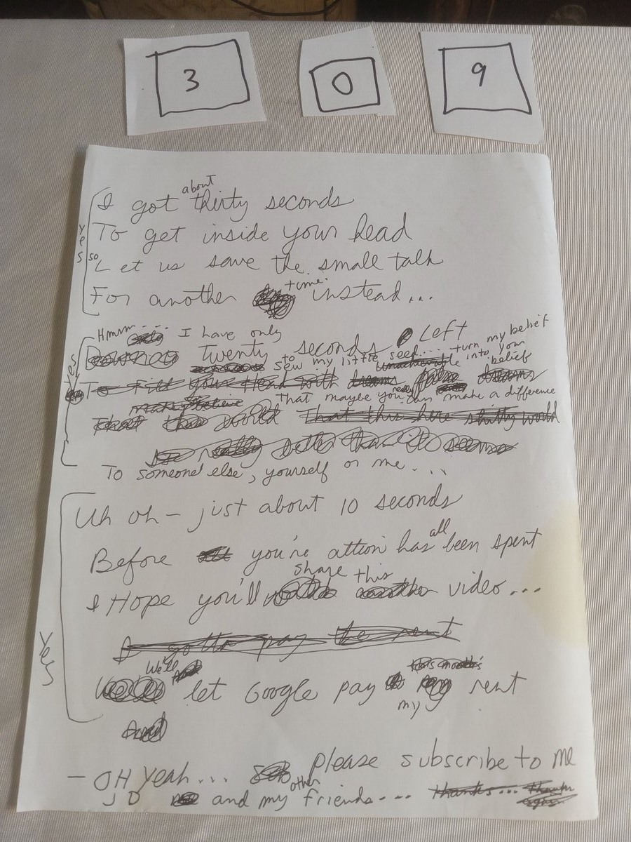 Item 309 — I got about thirty seconds, picture 1 of 1