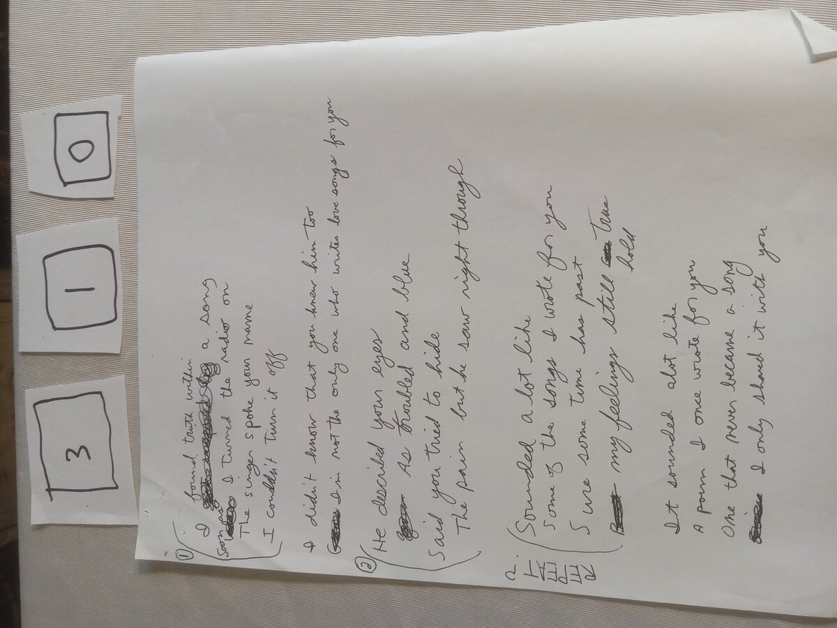 Item 310 — I found truth within a song / SONG STRUCTURE, picture 3 of 3