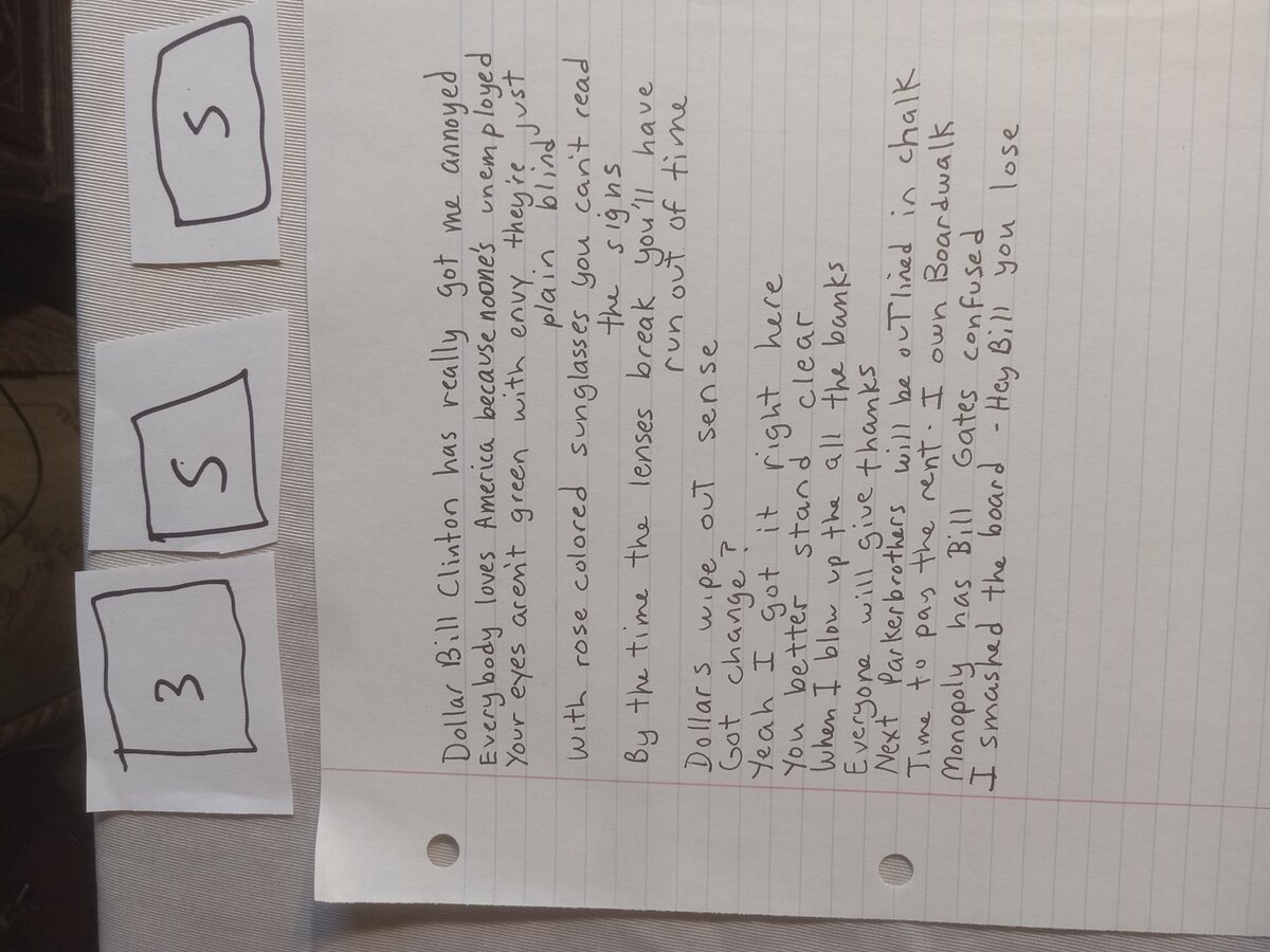 Item 355 — Dollar Bill Clinton has really got me annoyed, picture 1 of 1