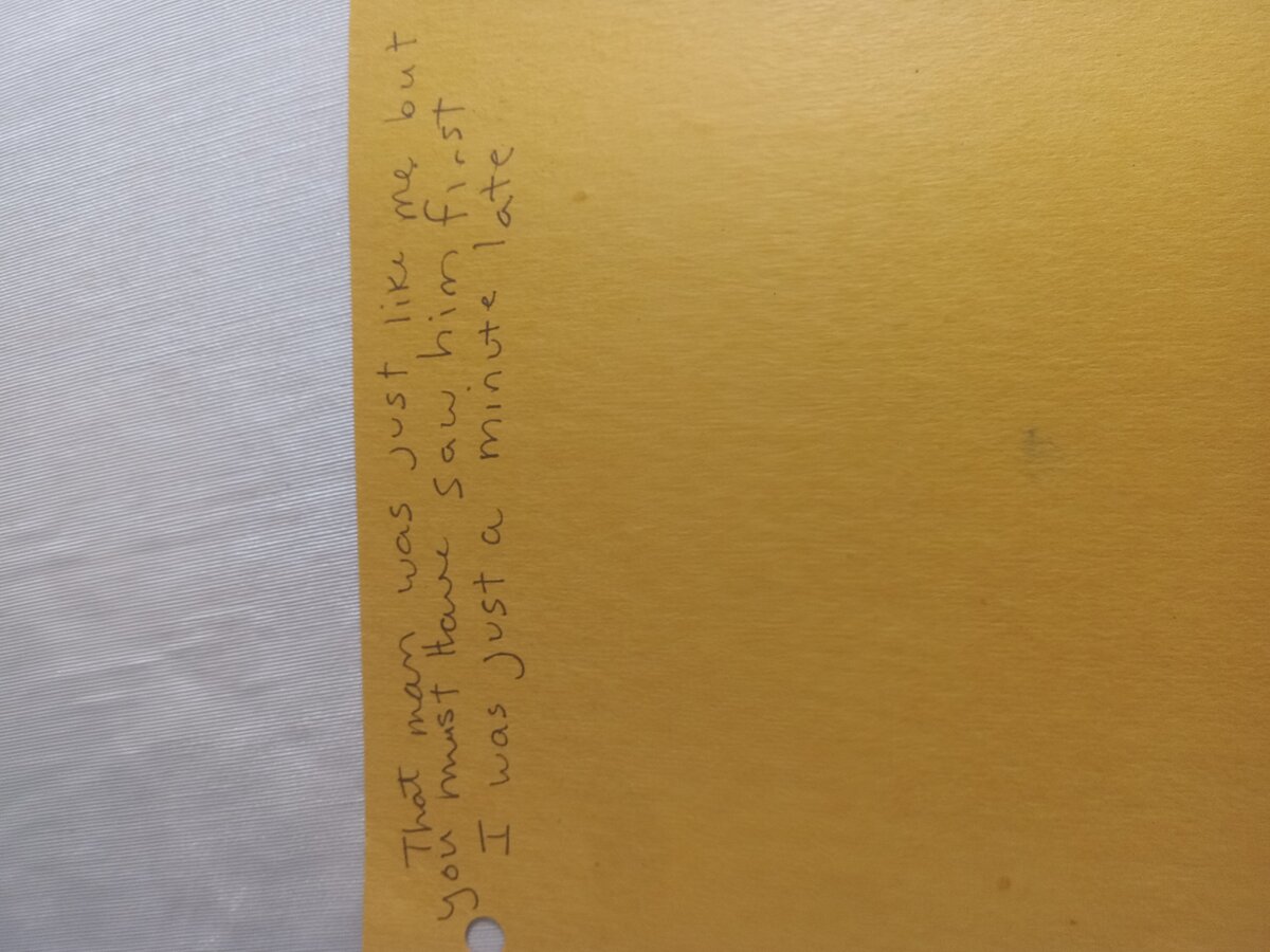 Item 978 — That man was just like me but you must have saw him first, picture 2 of 2