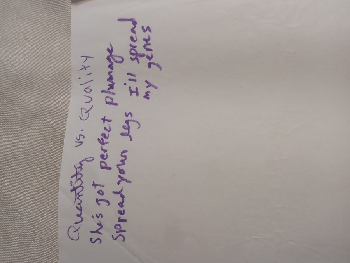 Item 1021 — Quantity vs. Quality, picture 2 of 2