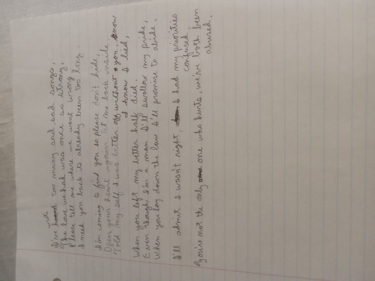 Item 745 — I've wrote too many sad, sad songs, picture 2 of 2