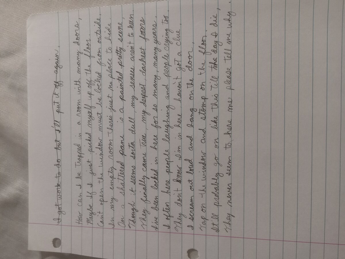 Item 710 — I got work to do but I'll put it off again., picture 2 of 2