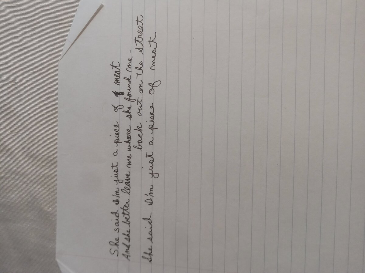 Item 901 — She said I'm just a piece of meat, picture 2 of 2