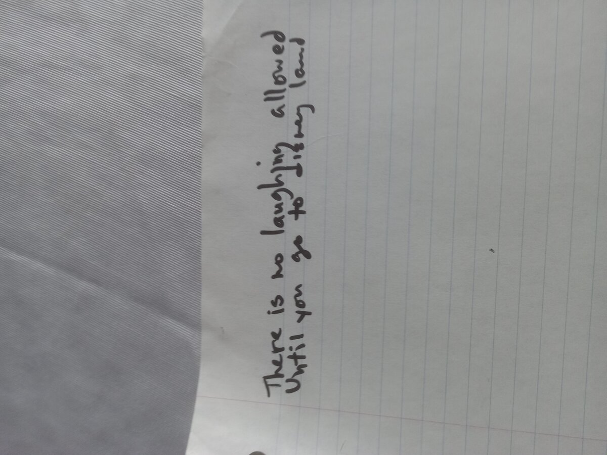 Item 899 — There is no laughing allowed, picture 2 of 2