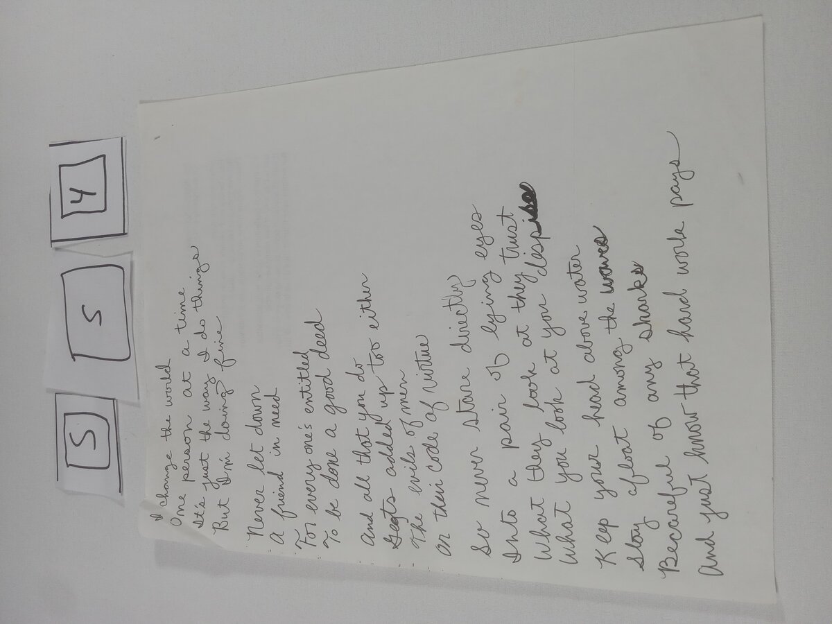 Item 554 — I change the world, picture 1 of 2