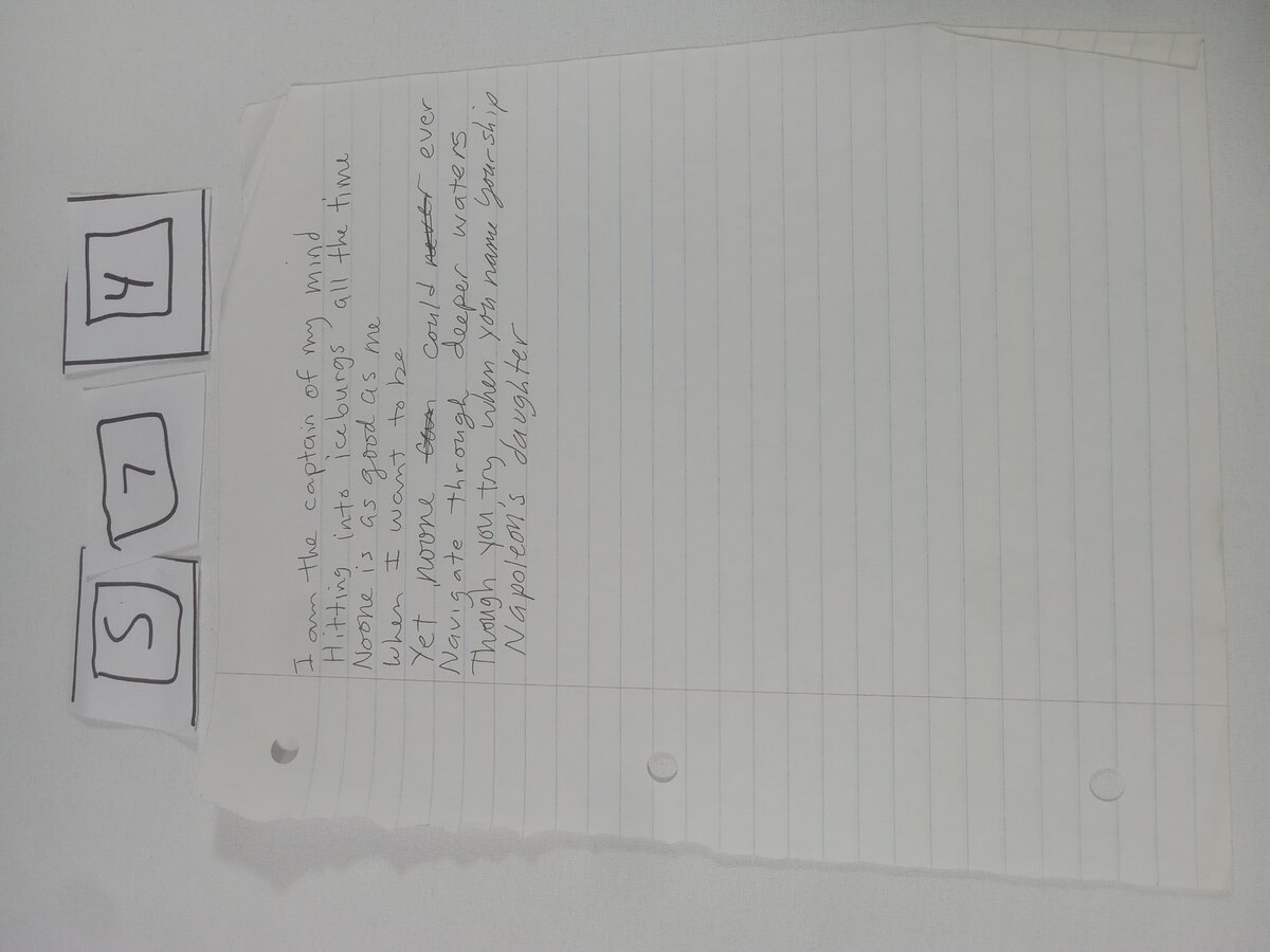 Item 574 — I am the captain of my mind, picture 1 of 2