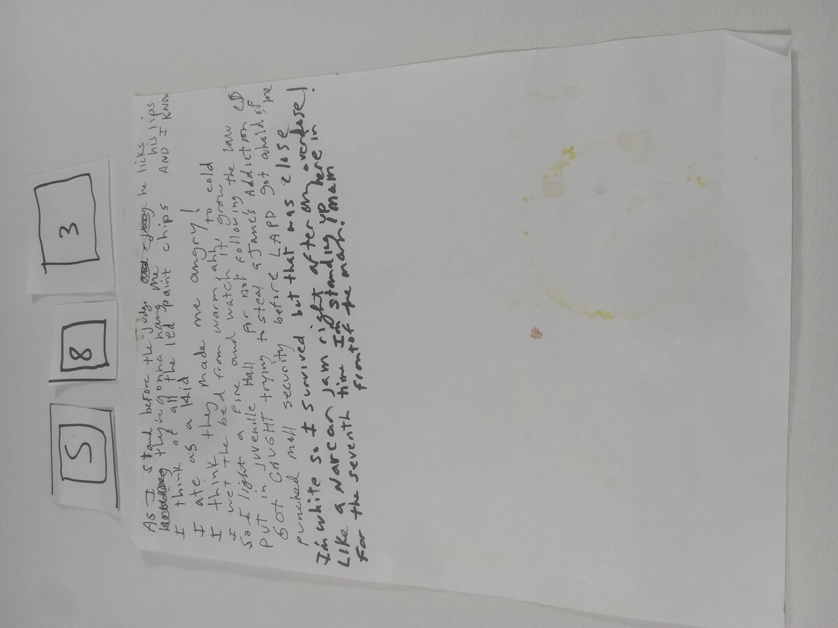 Item 583 — As I stand before the judge and see he licks his lips, picture 1 of 1
