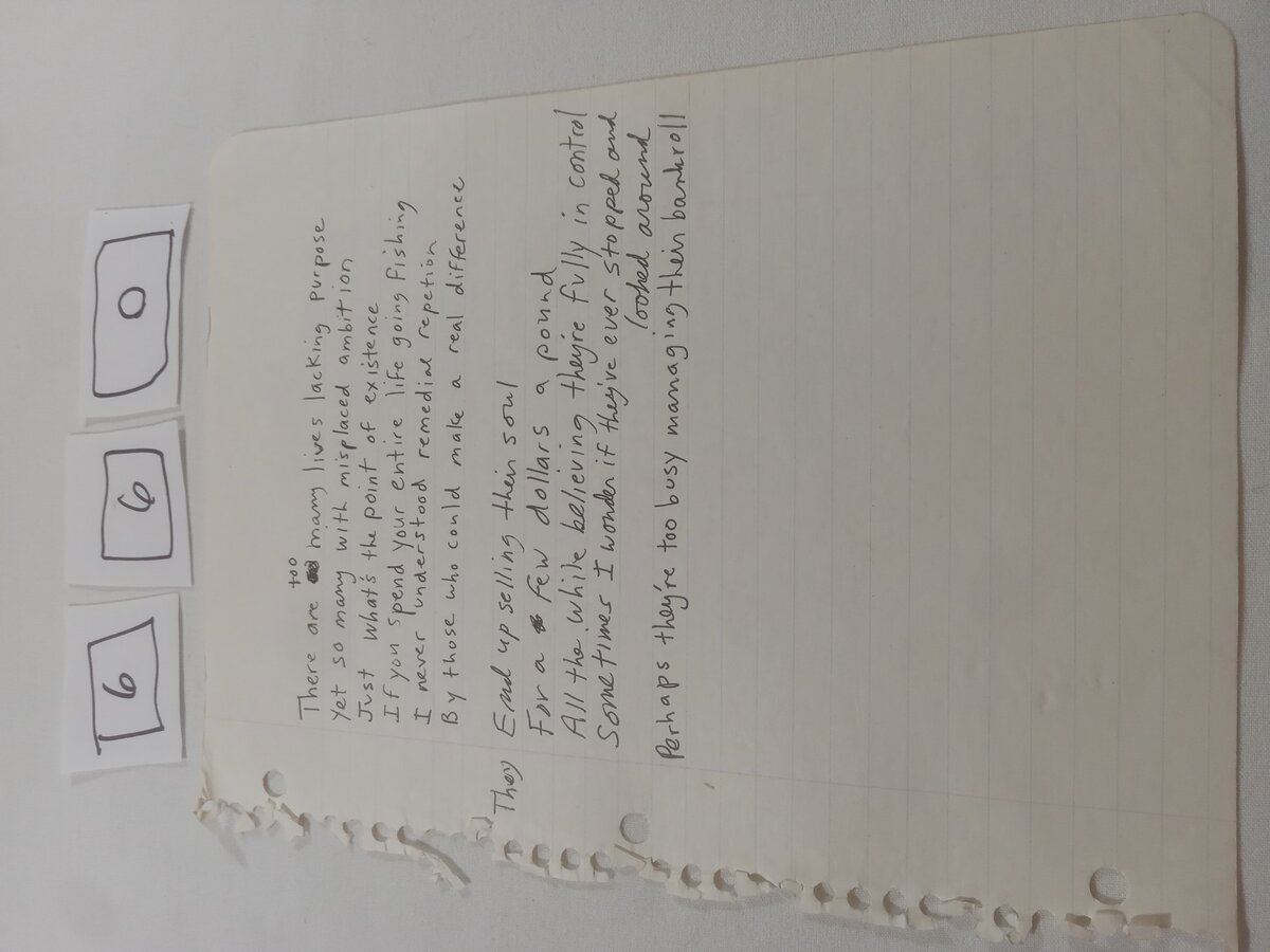 Item 660 — There are too many lives lacking purpose, picture 1 of 2
