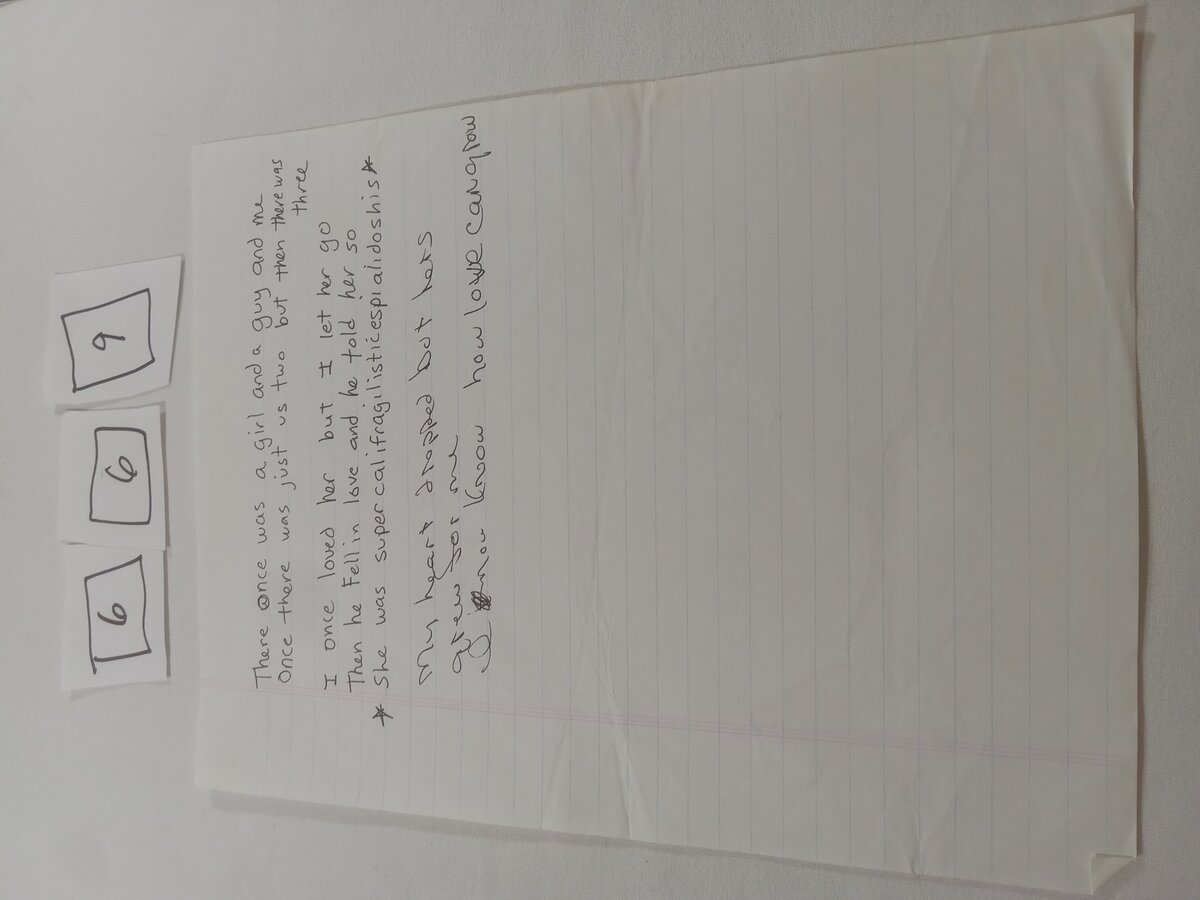 Item 669 — There once was a girl and a guy and me, picture 1 of 2