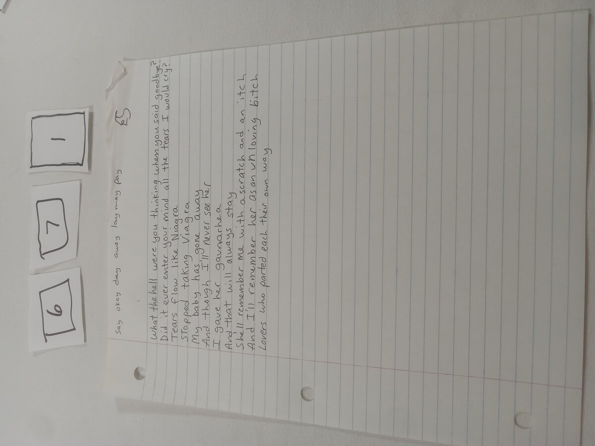 Item 671 — What the hell were you thinking when you said goodbye?, picture 1 of 2