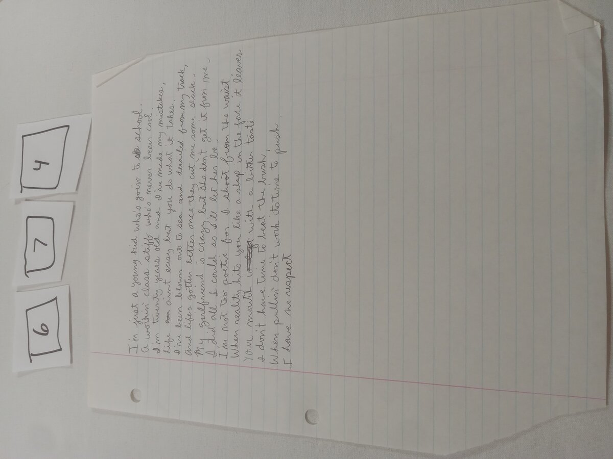 Item 674 — I'm just a young kid who's goin to school, picture 1 of 2