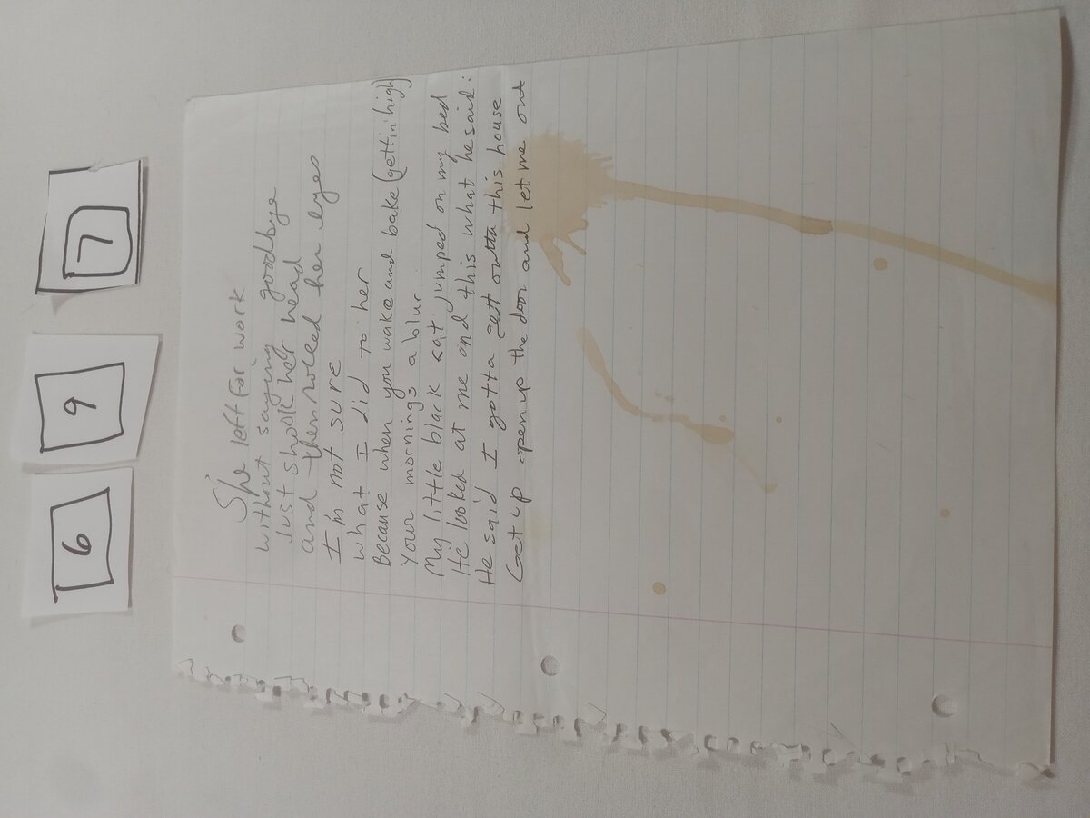 Item 697 — She left for work without saying goodbye, picture 1 of 2