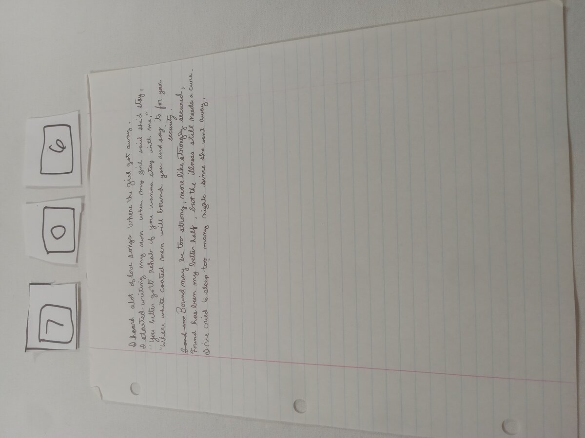 Item 706 — I heard alot of love songs where the girl got away, picture 1 of 1