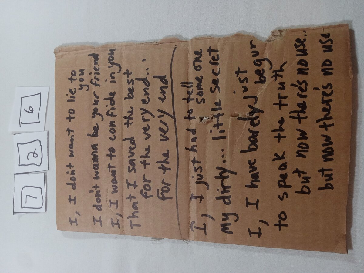 Item 726 — I, I dont want to lie to you, picture 1 of 3