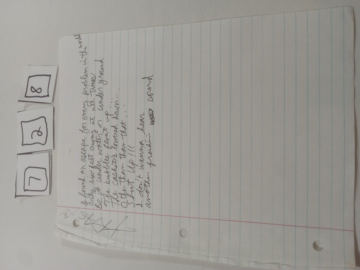 Item 728 — I found an escape for every problem in the world, picture 1 of 2