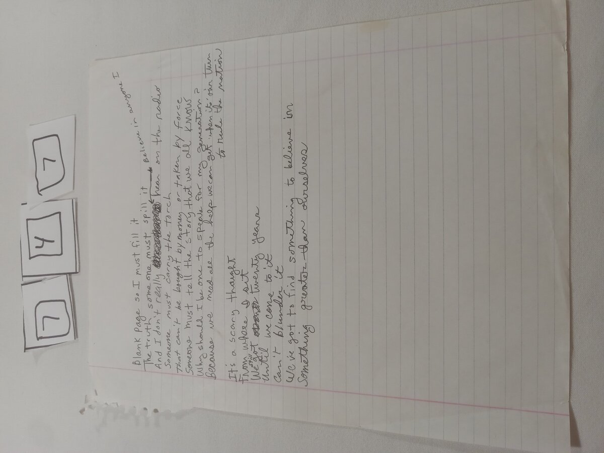Item 747 — Blank Page so I must fill it, picture 1 of 2