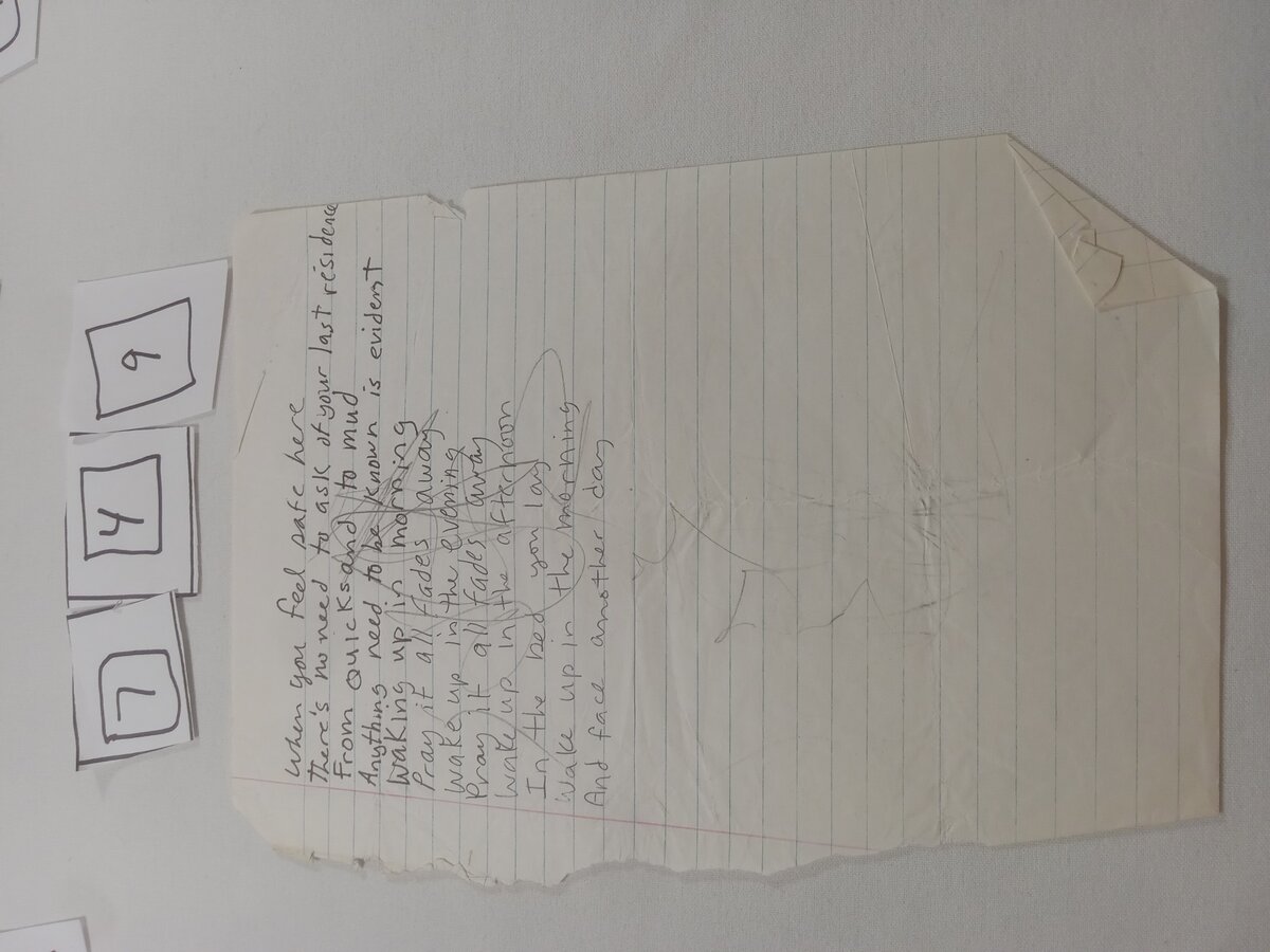 Item 749 — When you feel safe here there's no need to ask of your last residence, picture 1 of 2
